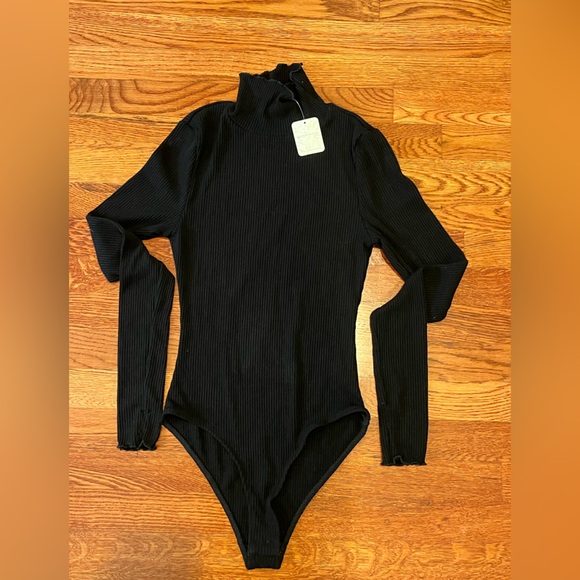 Free people Black Long Sleeve Bodysuit - Picture 1 of 5